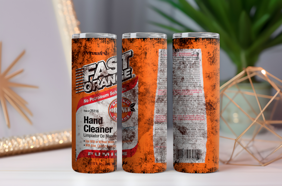 Fast Orange- 20oz Drink Skinny Tumbler
