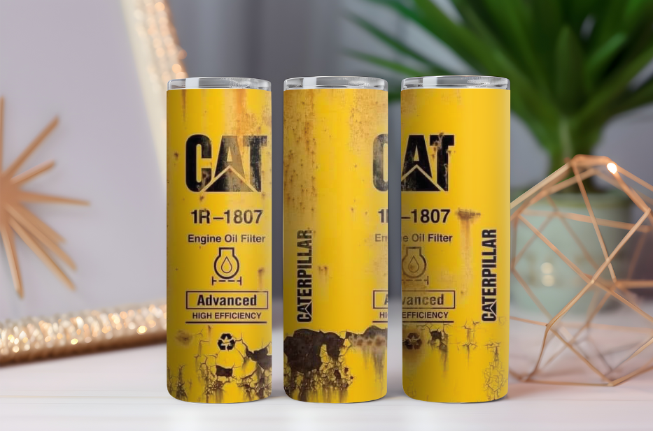 CAT Filter Dirty- 20oz Drink Skinny Tumbler
