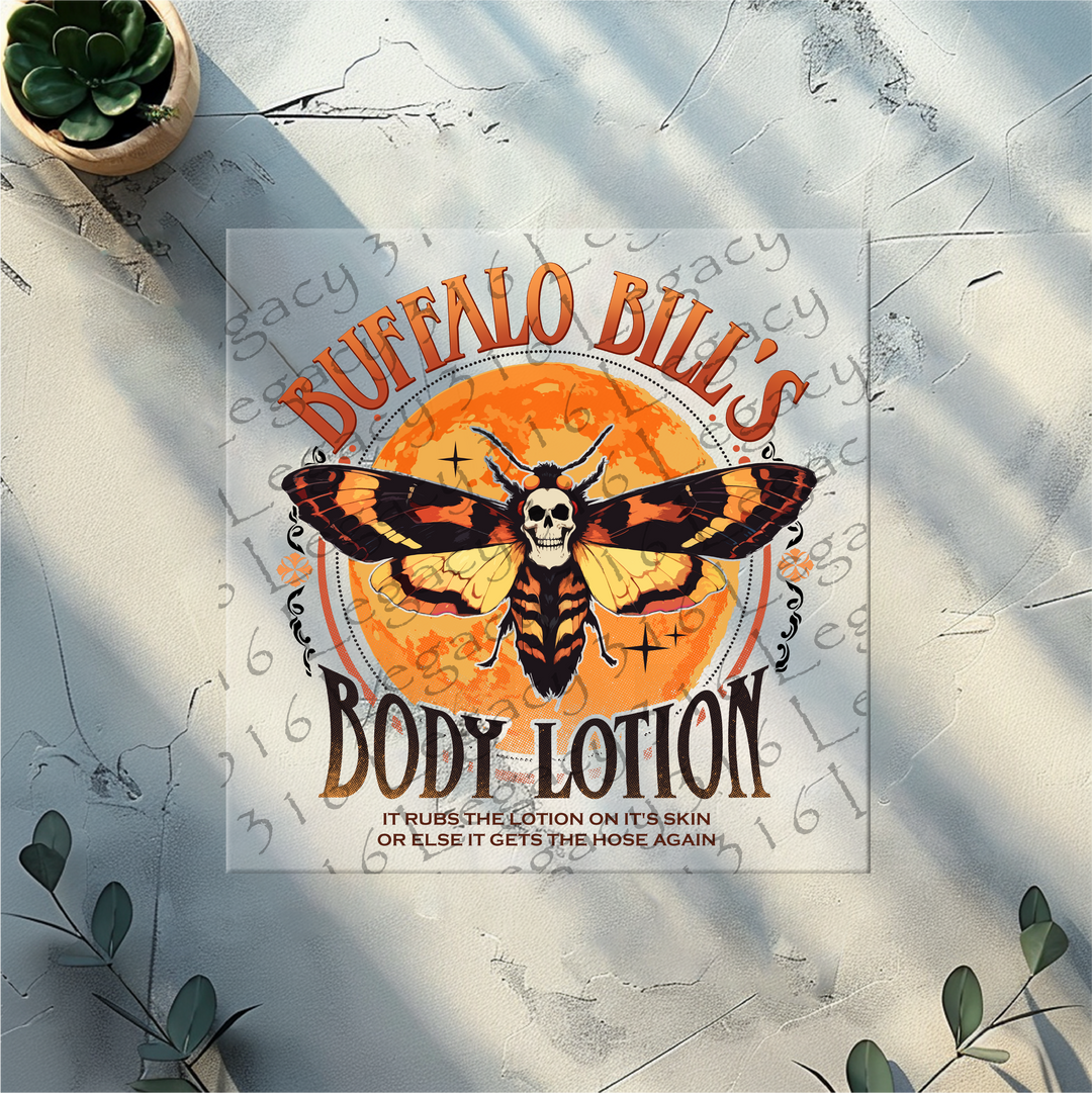 Buffalo Bills Body Lotion Moth Orange- DTF Ready to Press