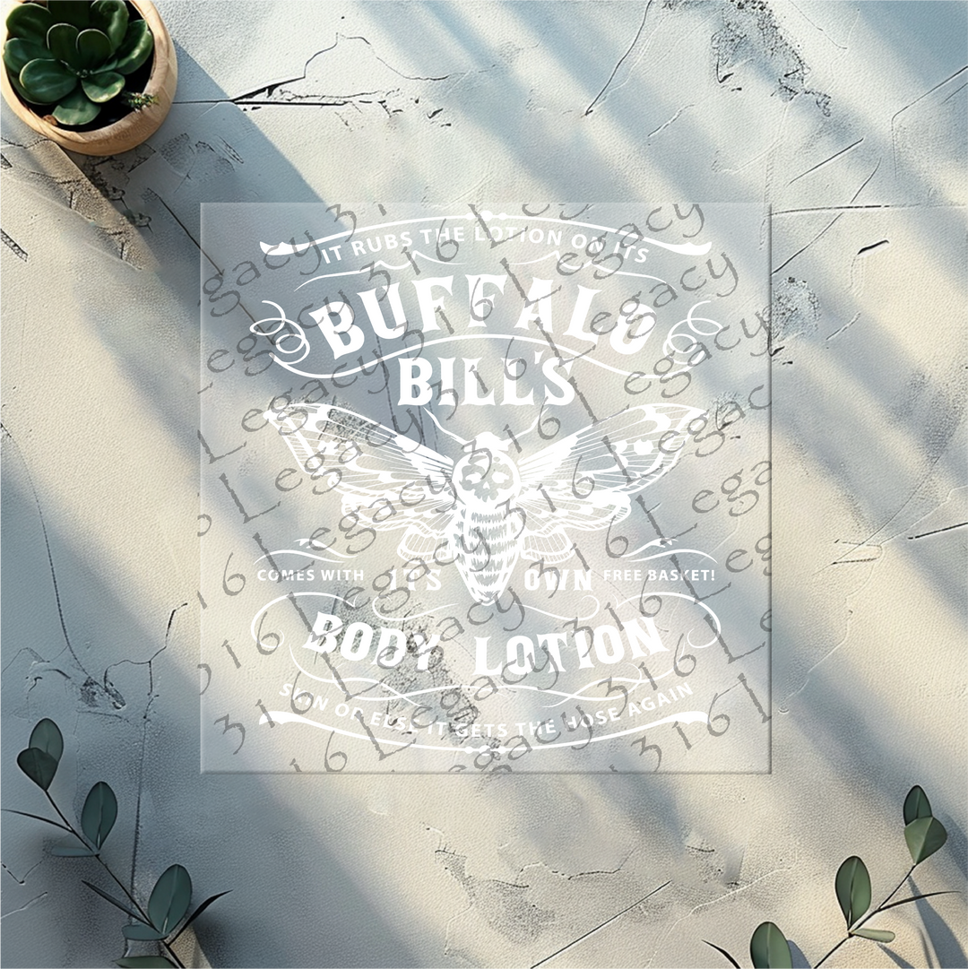 Buffalo Bills Body Lotion White- DTF Ready to Press