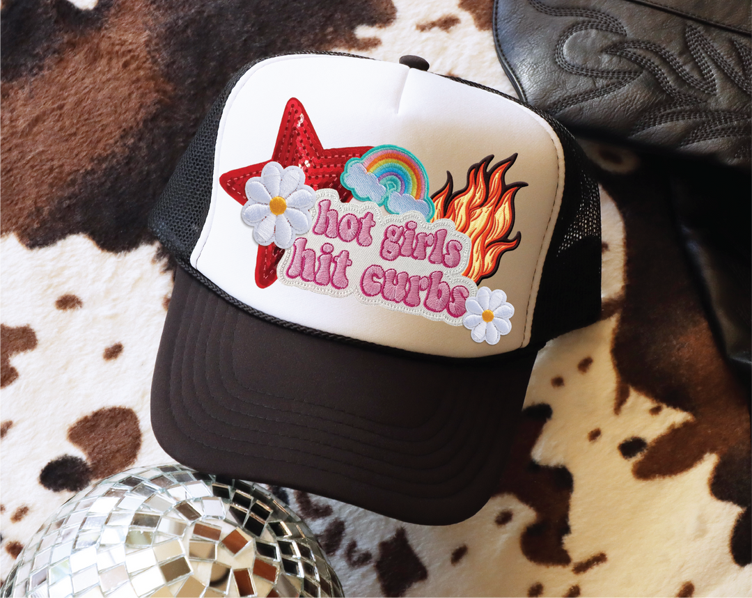 Hot Girls Hit Curbs Trucker Hat