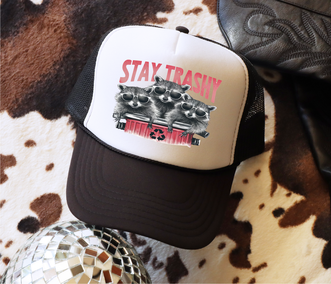 Stay Trashy Raccoons Trucker Hat