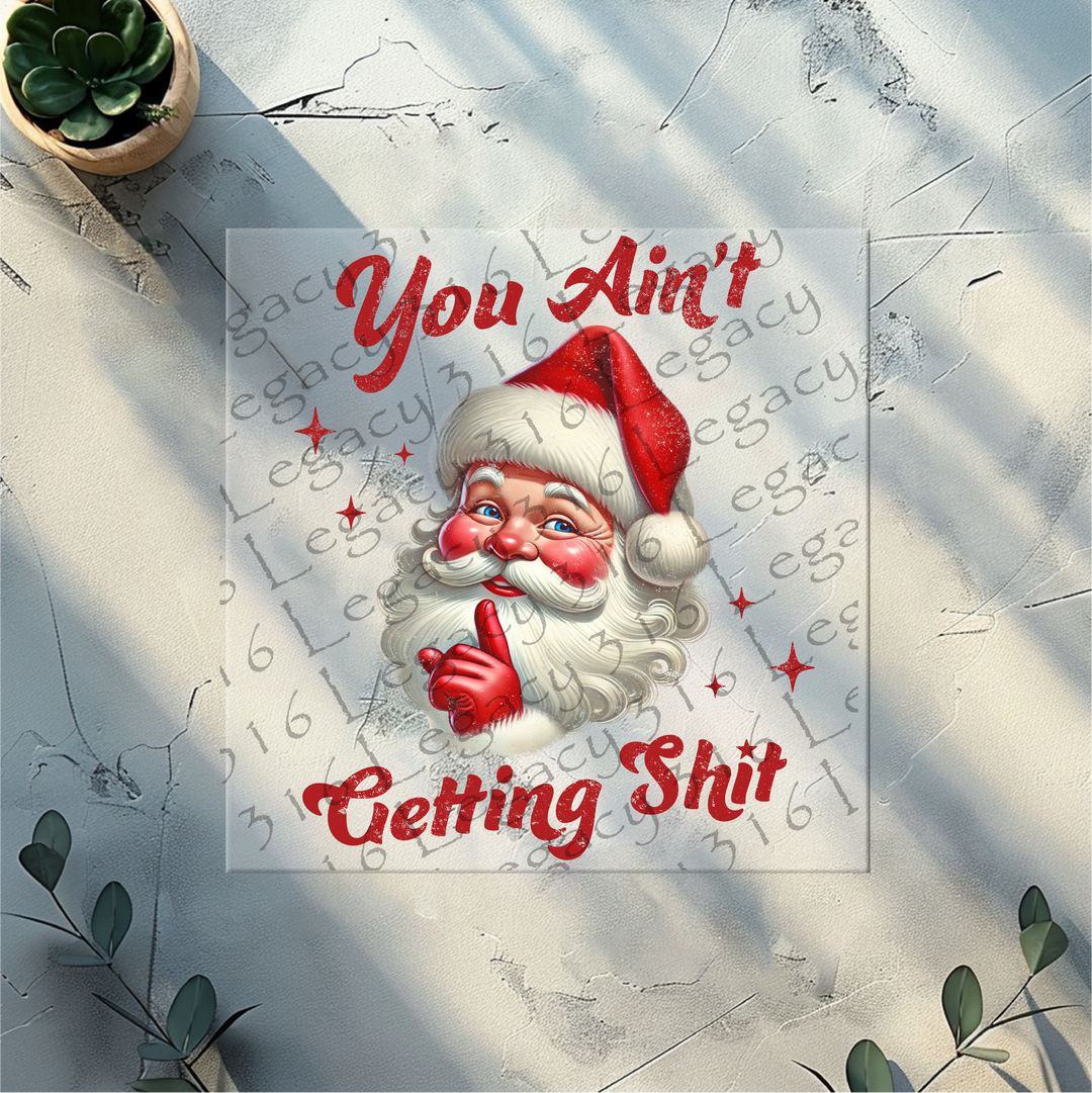 You Ain't Getting Shit Santa- DTF Ready to Press