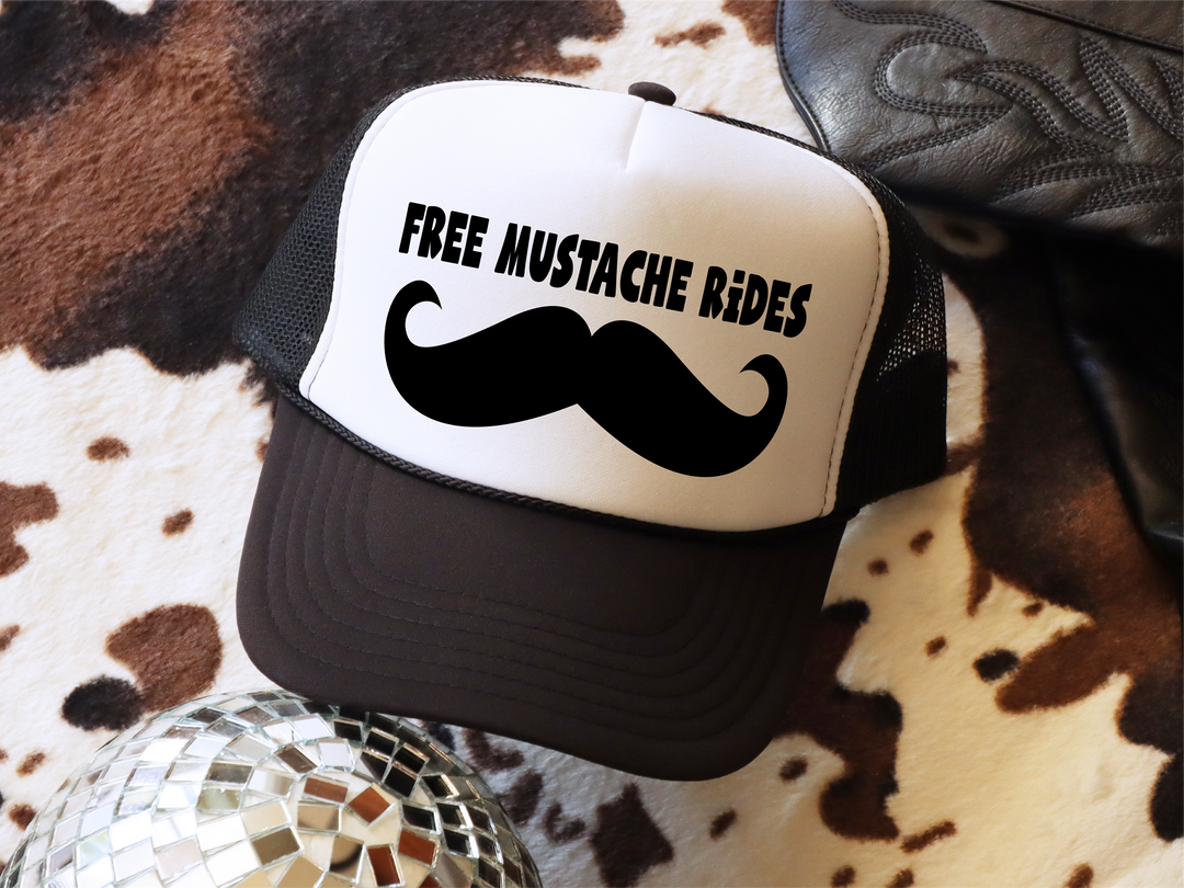 Free Mustache Rides Hat
