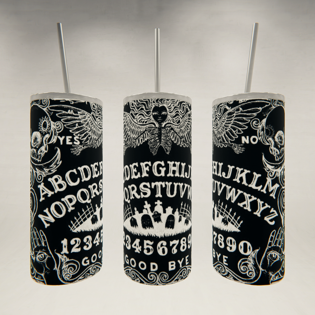 Ouija Black Board- 20 oz Skinny Tumbler