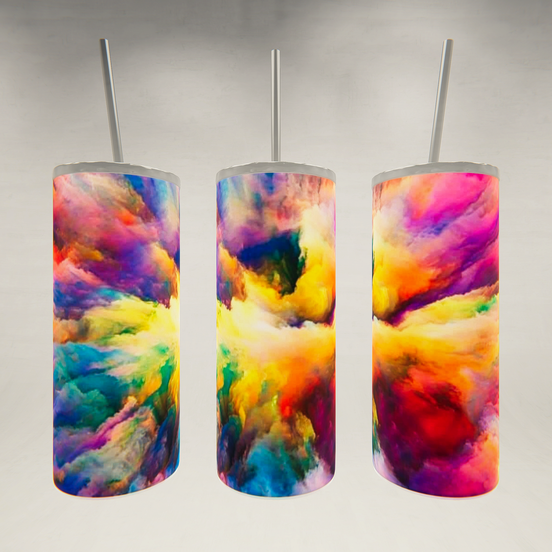 Color Burst- 20 oz Skinny Tumbler