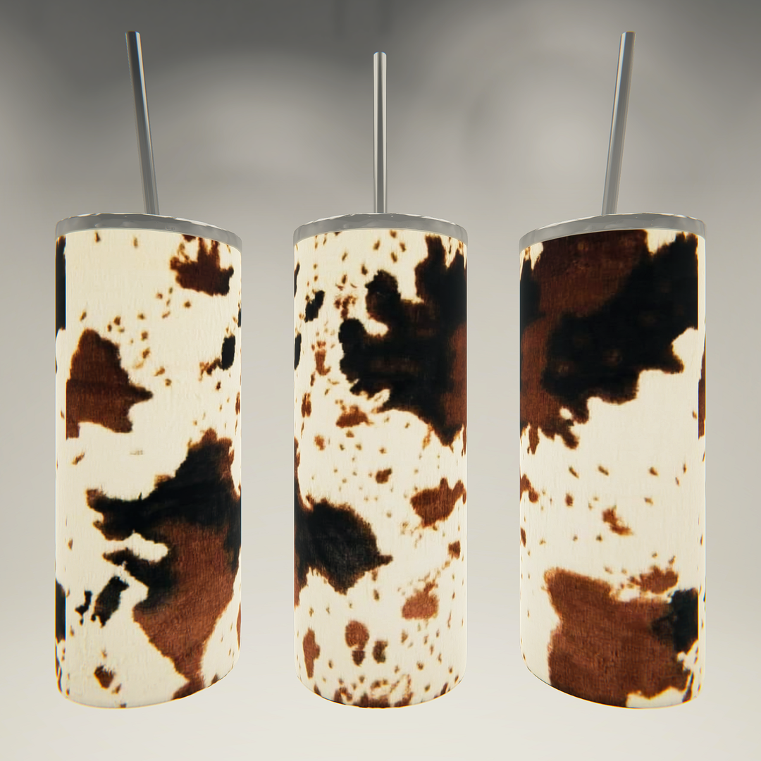 Cowhide Print- 20 oz Skinny Tumbler