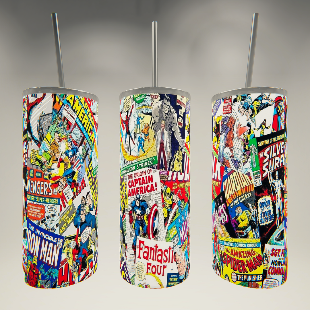 Superhero's- 20 oz Skinny Tumbler