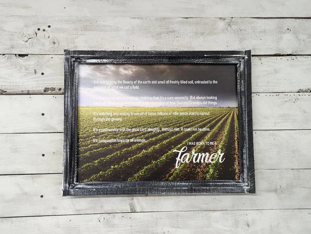Born to be a Farmer Soybeans Canvas Print