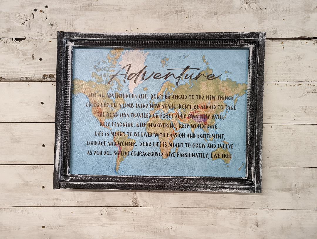 Adventure Map Canvas Print