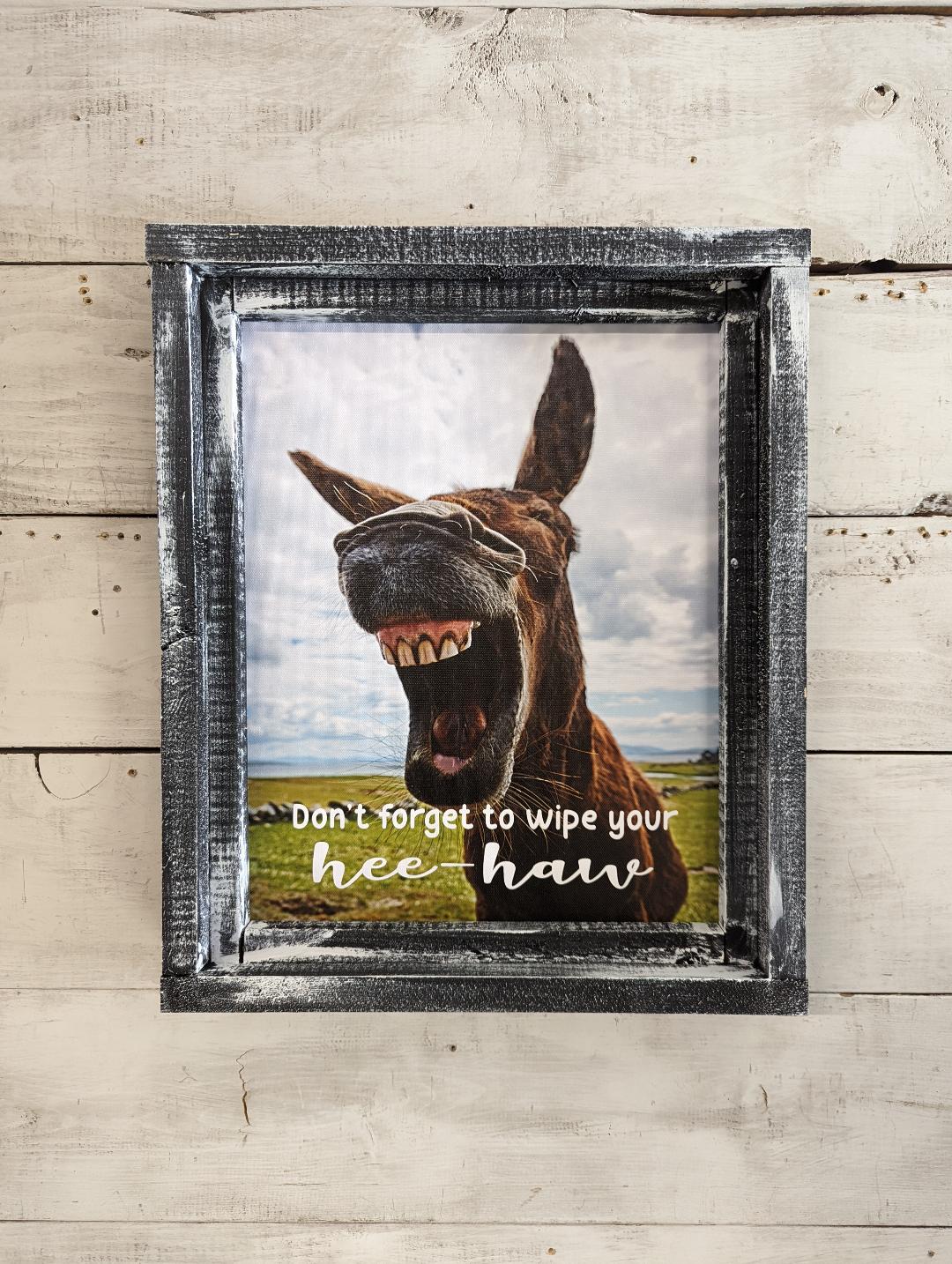 Donkey Hee-Haw Canvas Print