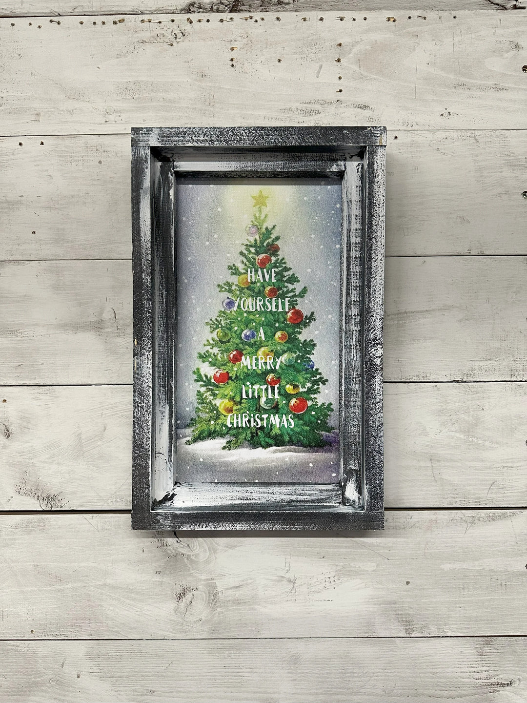 Christmas Tree Have Yourself a Merry Little Christmas Canvas Print