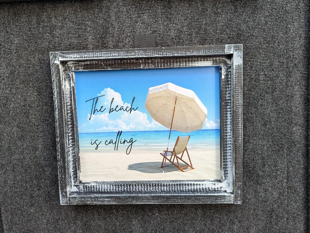 Beach is Calling Printed Canvas