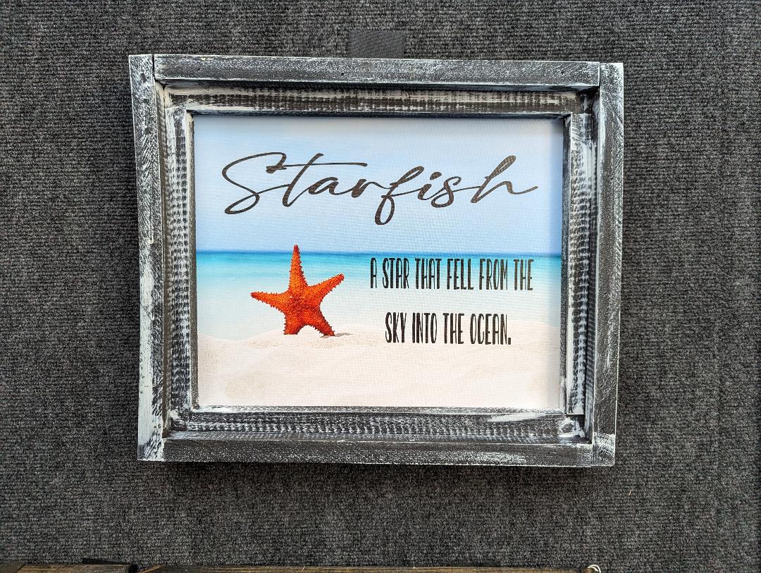 Starfish Printed Canvas