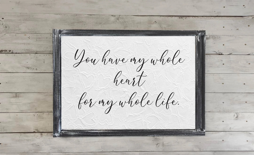 Whole Heart Printed Canvas