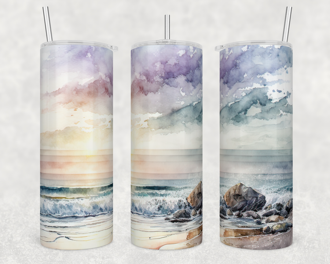 Beach- 20oz Skinny Tumbler