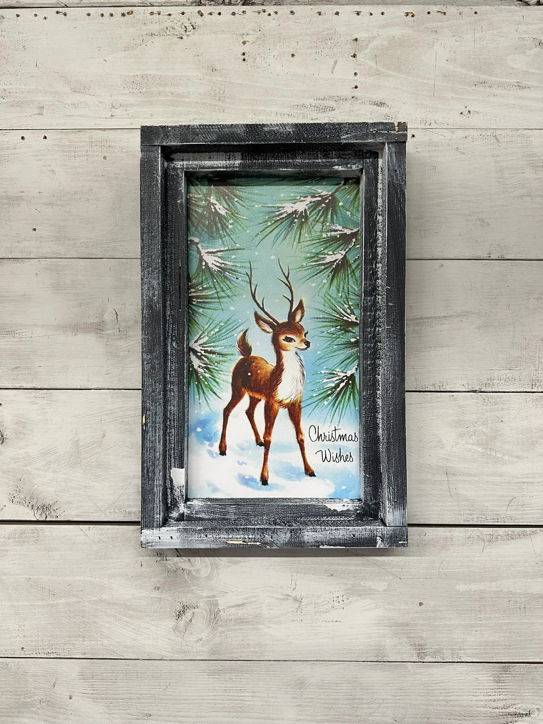 Vintage Reindeer Canvas Print
