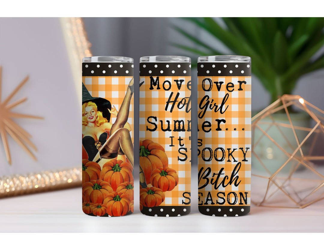 Spooky Bitch Season 20 oz. Skinny Drink Tumbler