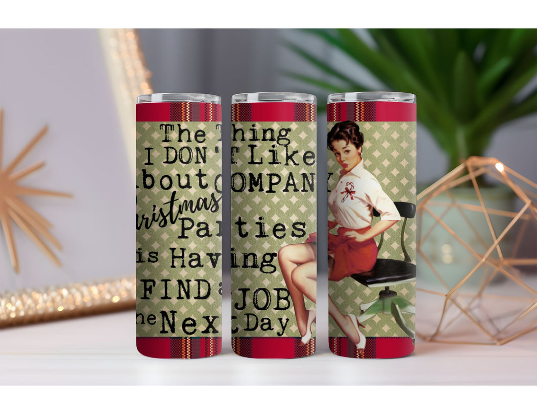 Company Christmas Parties 20 oz. Skinny Drink Tumbler