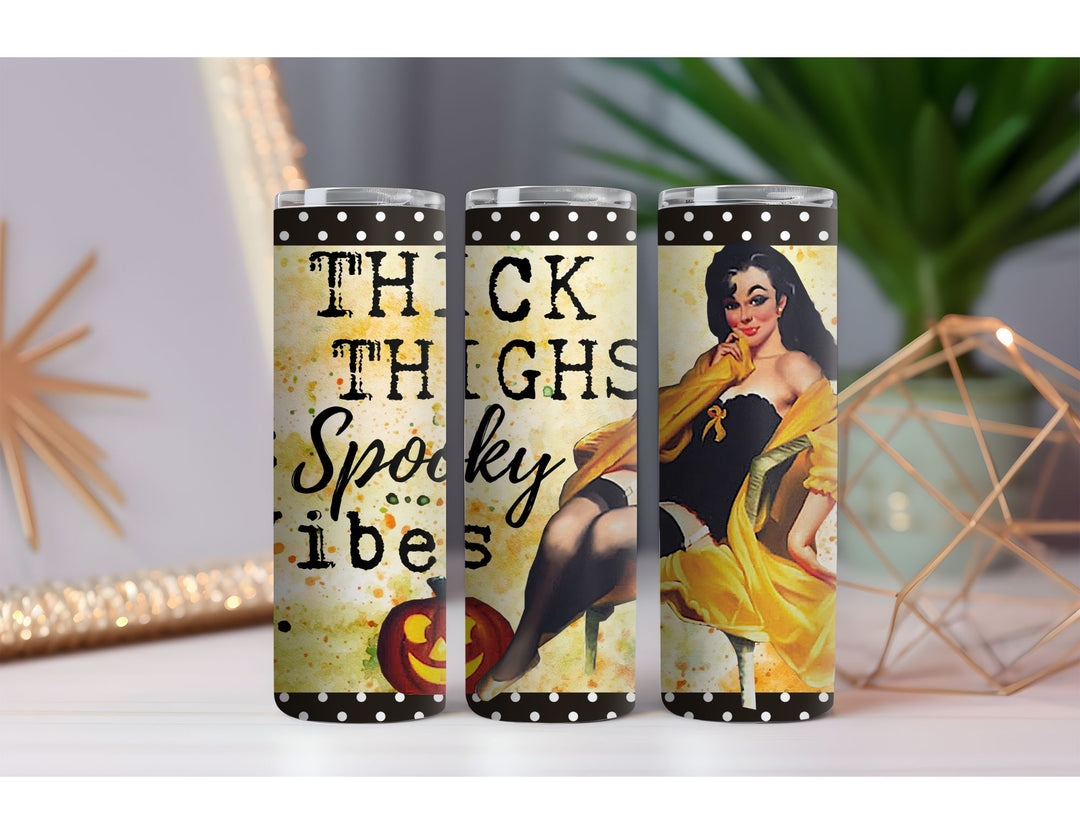 Spooky Vibes 20 oz. Skinny Drink Tumbler