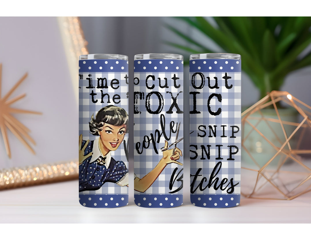 Toxic People 20 oz. Skinny Drink Tumbler