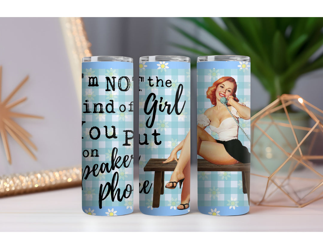 Speaker Phone 20 oz. Skinny Drink Tumbler