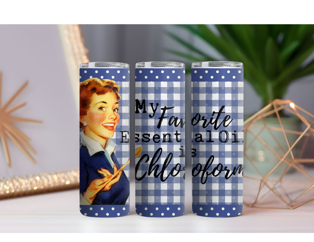Essential Oil is Chloroform 20 oz. Skinny Drink Tumbler