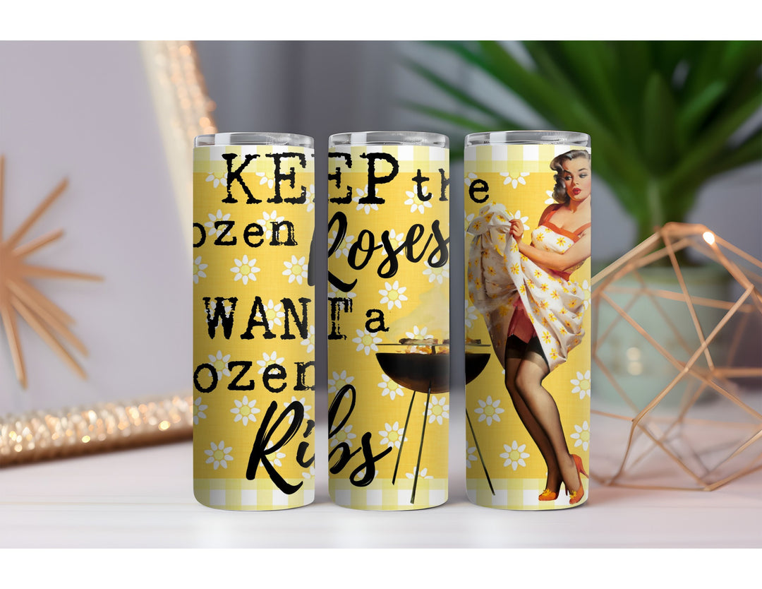 Dozen Ribs 20 oz. Skinny Drink Tumbler
