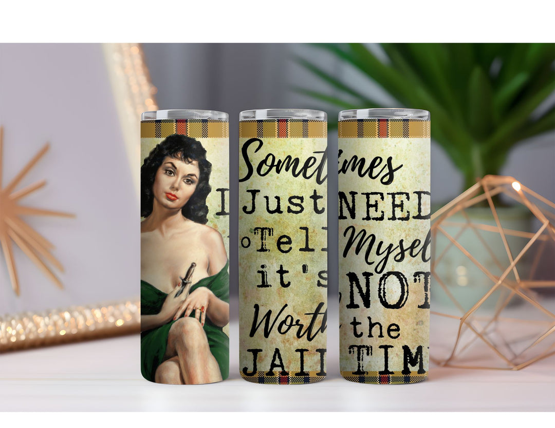 Jail Time 20 oz. Skinny Drink Tumbler