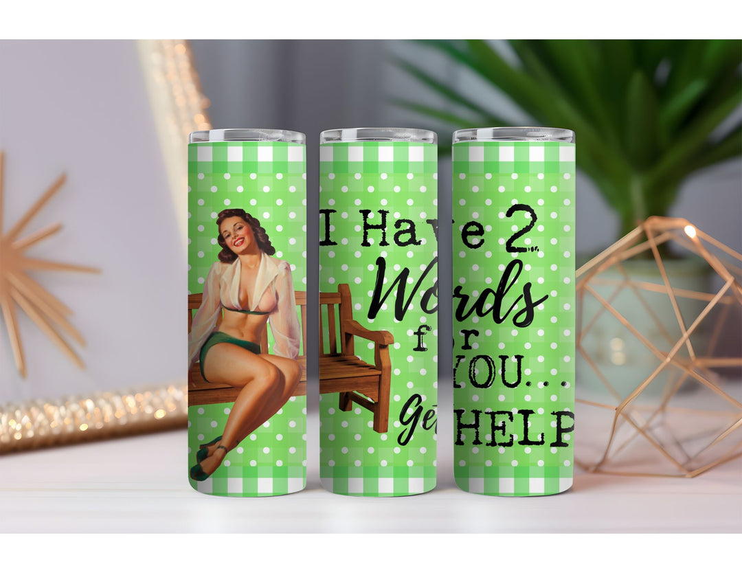 I have 2 words for you 20 oz. Skinny Drink Tumbler
