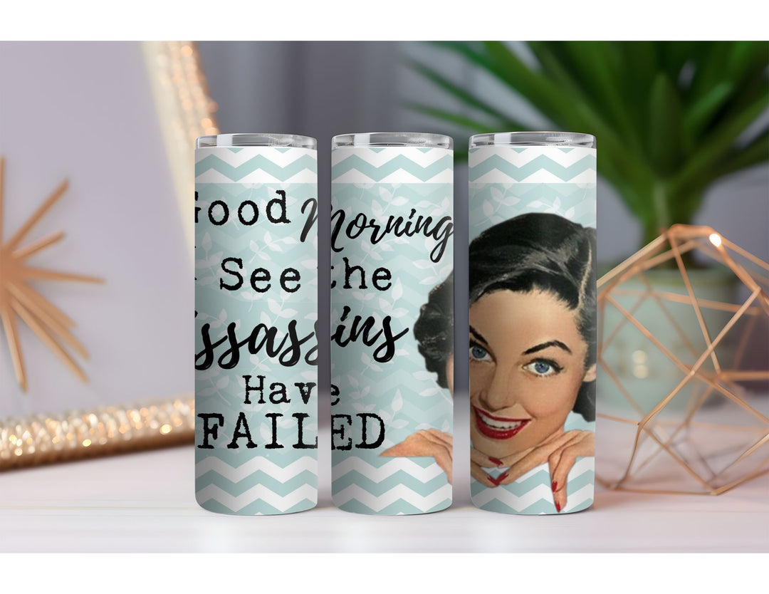 Good Morning 20 oz. Skinny Drink Tumbler
