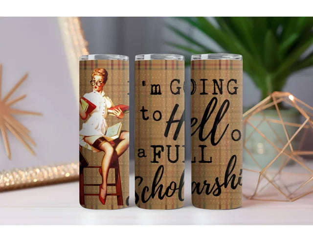 Full Scholarship 20 oz. Skinny Drink Tumbler