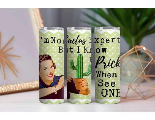 Cactus Expert 20 oz. Skinny Drink Tumbler