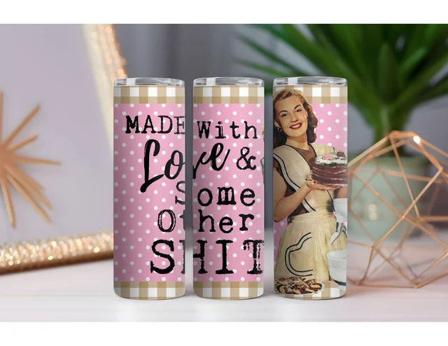 Made with Love 20 oz. Skinny Drink Tumbler