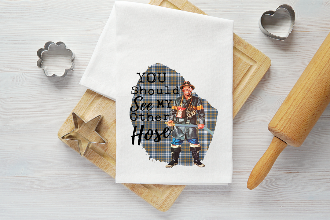 See My Other Hose Vintage Graphic Tea Towel