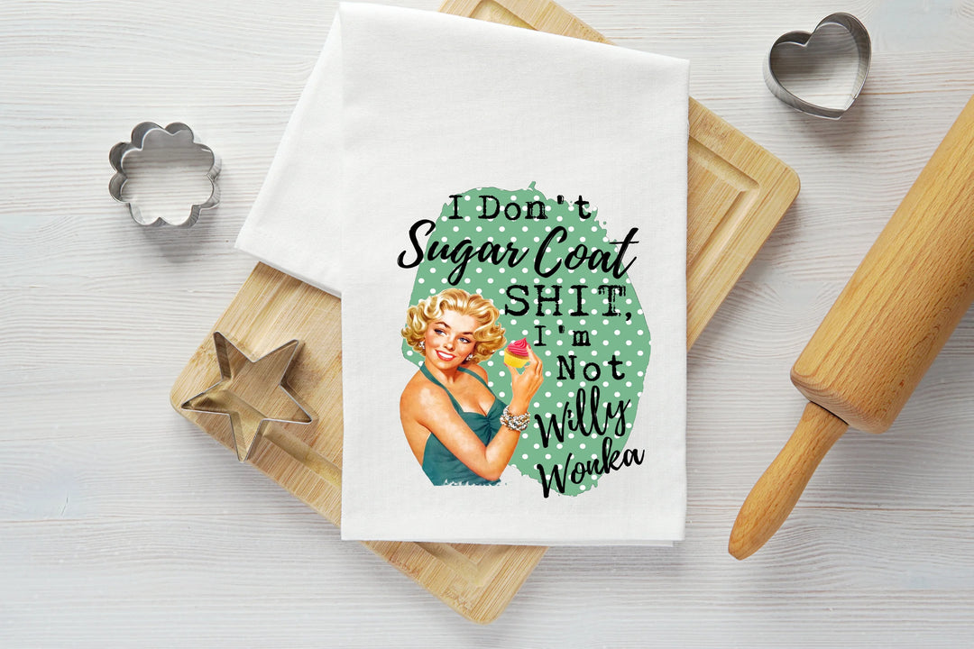 Sugar Coat Vintage Graphic Tea Towel