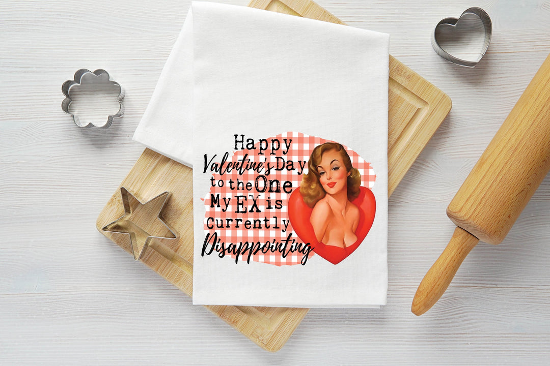 My Ex is Currently Disappointing Vintage Graphic Tea Towel