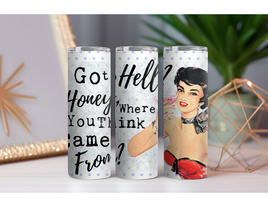 Go to Hell 20 oz. Skinny Drink Tumbler