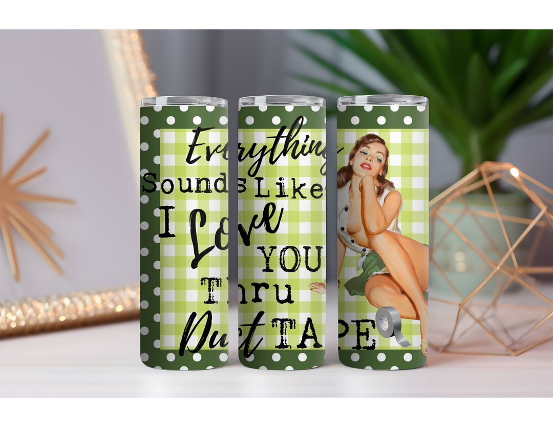 Thru Duct Tape 20 oz. Skinny Drink Tumbler