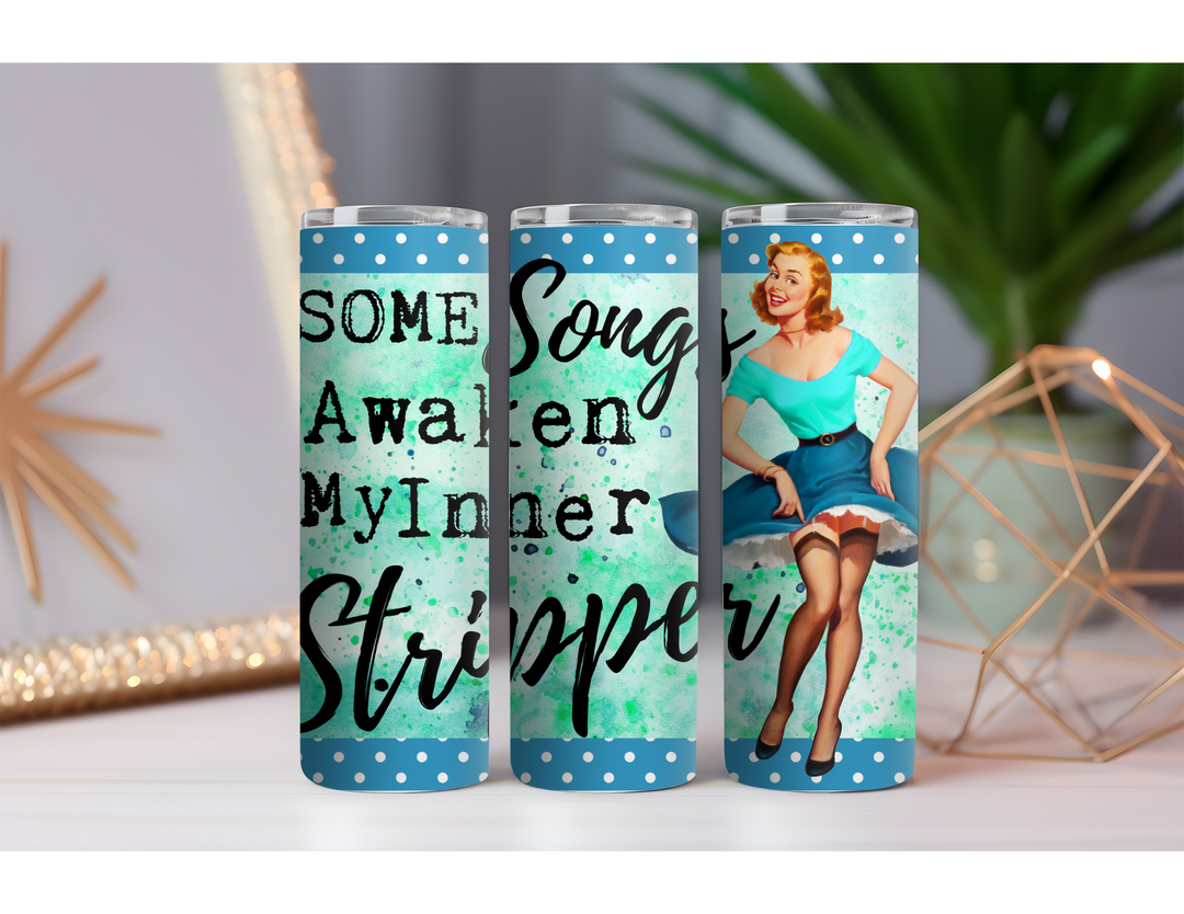 Inner Stripper 20 oz. Skinny Drink Tumbler