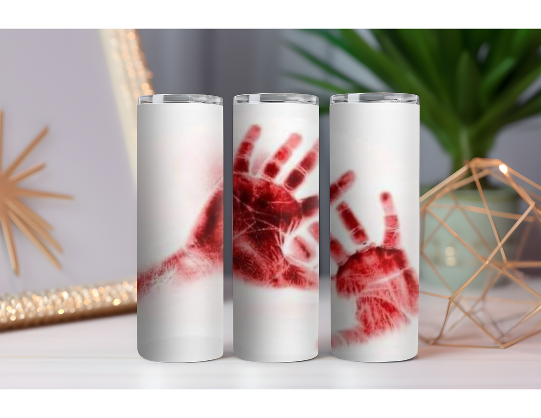 Bloody Hands 20 oz. Drink Skinny Tumbler