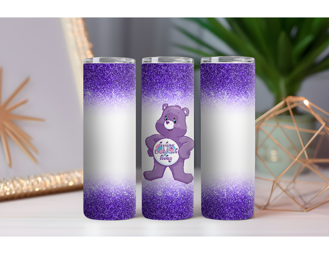 Care Bear Feeling IDGAS-ish Today 20 oz. Drink Skinny Tumbler