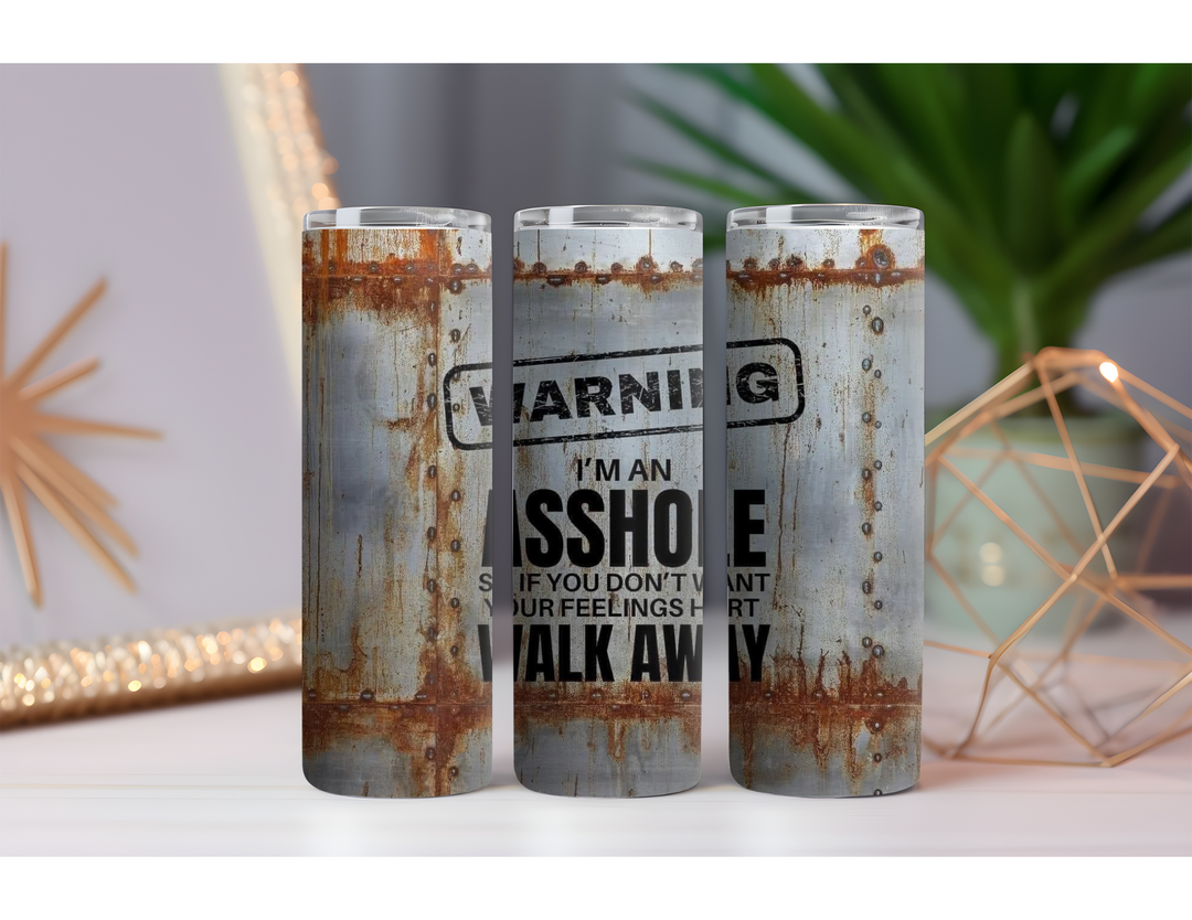 I'm an Asshole 20 oz. Drink Skinny Tumbler