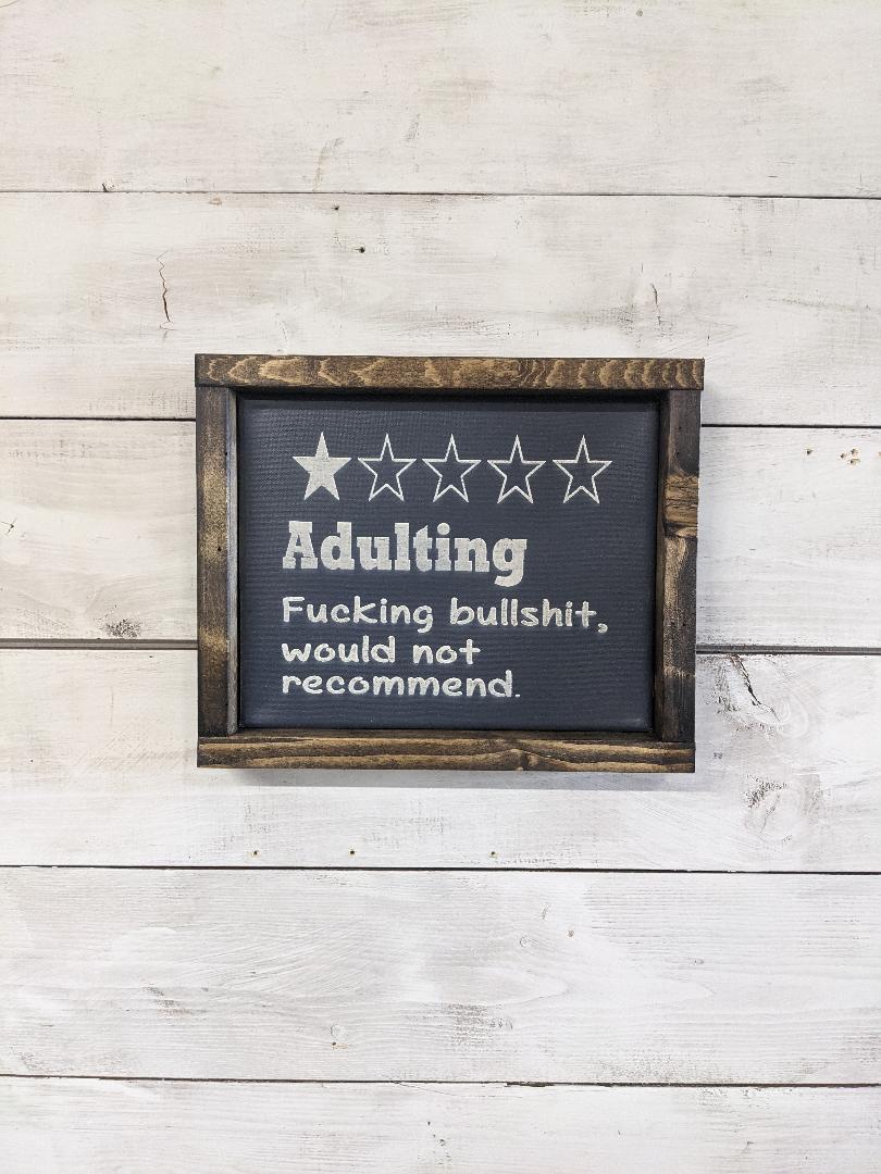Adulting (8x10) Canvas