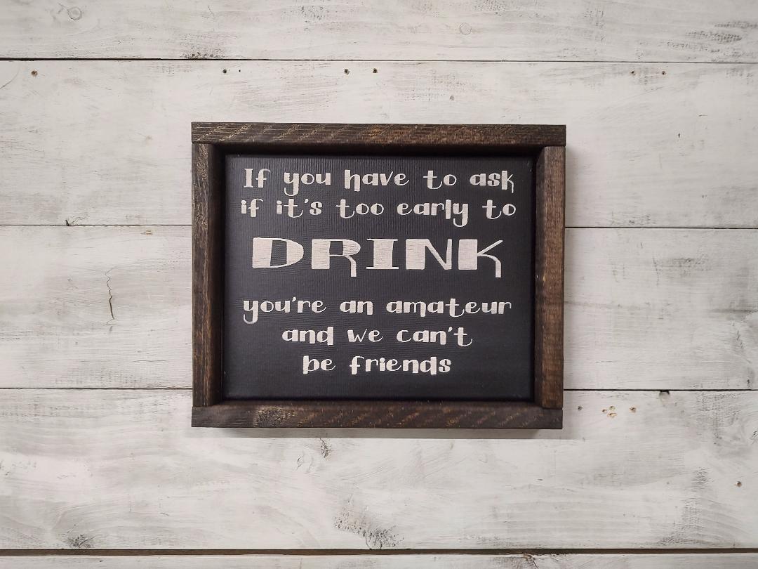 Amateur Drink (8x10) Canvas