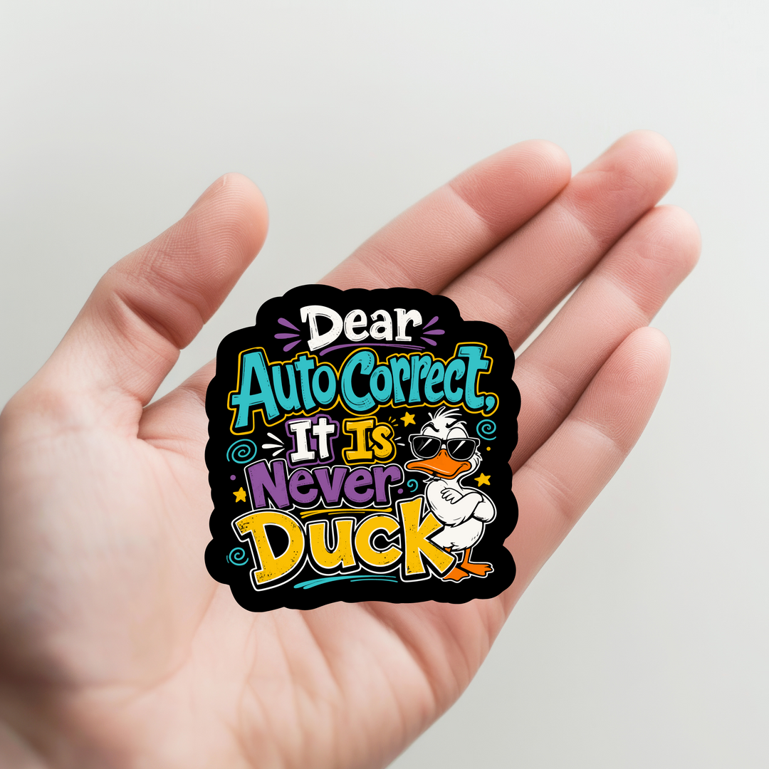 Autocorrect Duck Sticker