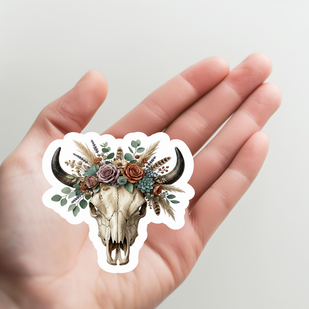 BOHO Skull Sticker