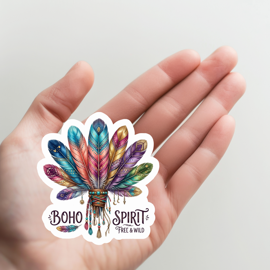 BOHO Spirit Feathers Sticker