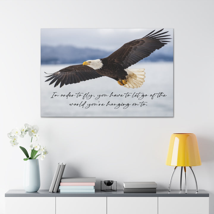 Eagle To Fly Wrapped Canvas Print
