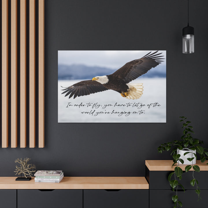 Eagle To Fly Wrapped Canvas Print